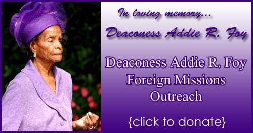 Deaconess Addie R. Foy Foreign Missions Outreach